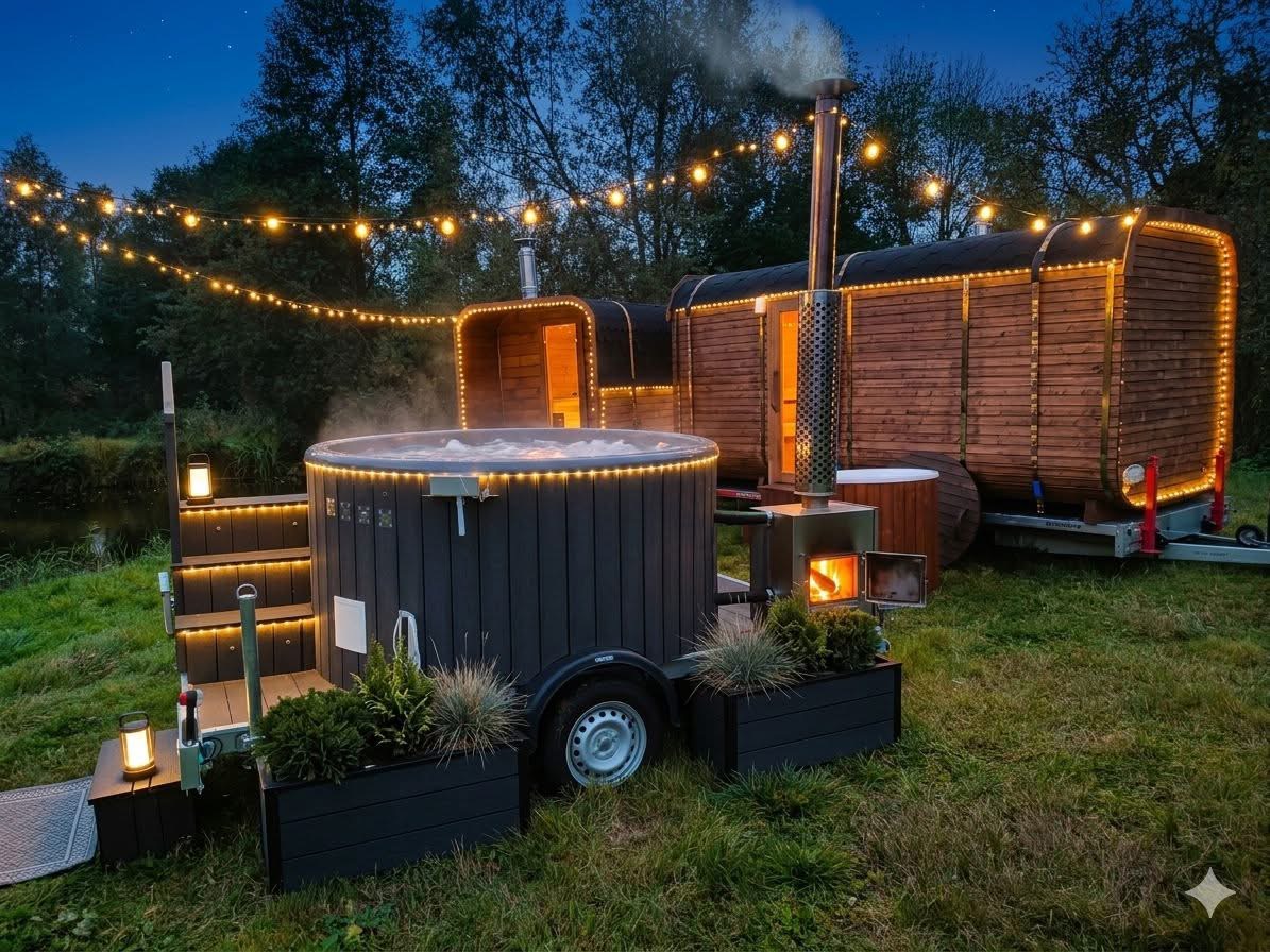 Mobilne jacuzzi i sauna